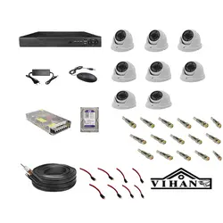 پکیج دوربین مدار بسته لایت با 8 عدد دوربین دام _ لایت LIGHT