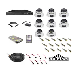 پکیج دوربین مدار بسته لایت با 8 عدد دوربین دام وارم لایت  _ لایت LIGHT