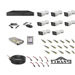 پکیج دوربین مدار بسته لایت با 8 عدد دوربین بالت وارم لایت _ لایت LIGHT