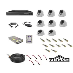 پکیج دوربین مدار بسته لایت با 8 عدد دوربین دام  _ لایت LIGHT