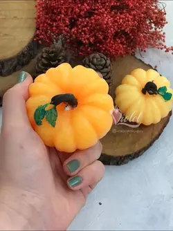 شمع طرح کدو