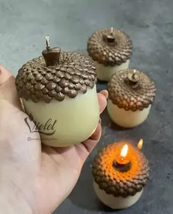 شمع طرح بلوط