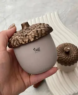 شمع بلوط به همراه شات طرح بلوط