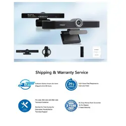 وب کم تنواو مدل 4K 4X Zoom Sony Sensor mic speaker Whit Control