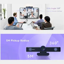 وب کم تنواو مدل 4K 4X Zoom Sony Sensor mic speaker Whit Control