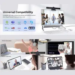 وب کم تنواو مدل 4K 4X Zoom Sony Sensor mic speaker Whit Control