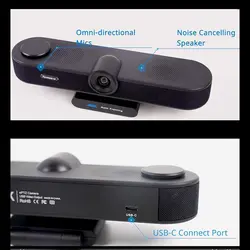 وب کم تنواو مدل 4K 4X Zoom Sony Sensor mic speaker Whit Control