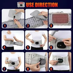 ماساژور کمر مدل Hot Electric Vibrating Belt Inflatable Lumbar