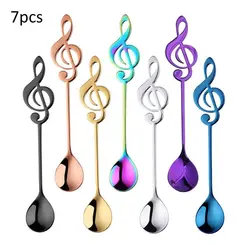 قاشق چای خوری مدل  موزیکال بسته 7 عددی