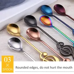 قاشق چای خوری مدل  موزیکال بسته 7 عددی