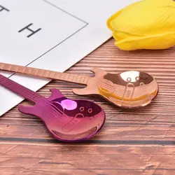 قاشق چای خوری مدل گیتار بسته 4 عددی