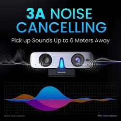 وب کم راک ویر مدل 2K VIDEO SOUNDBAR WITH SPEAKER