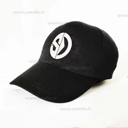 کلاه مشکی کتان با لوگو سینا درخشنده
