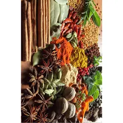 فرشینه آشپزخانه طرح ادویه جات کد h075