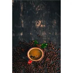 فرشینه آشپزخانه طرح قهوه۲