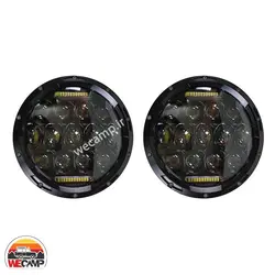 چراغ بلوری گرد 75 وات مشکی طرح جیپ light JEEP