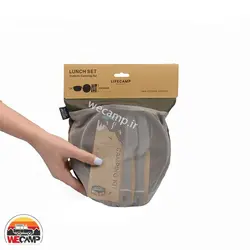 ست ظروف دو نفره لایف کمپ مدل کمبو 11 تکه Life camp tableware set
