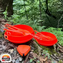 ست ظروف دو نفره لایف کمپ مدل کمبو 11 تکه Life camp tableware set