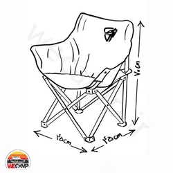 صندلی تاشو کمپینگ کایوت مدل تاینی Coyote Tiny camping chair