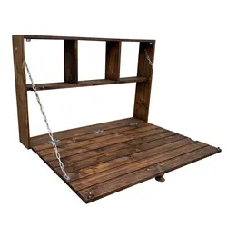 میز تحریر چوبی تاشو دیواری کد 065