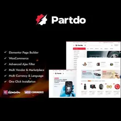 قالب فروشگاه اینترنتی قطعات خودرو و ابزارها پارتدو | پوسته Partdo