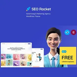 پوسته تبلیغات و بازاریابی سئو راکت | قالب Seo Rocket
