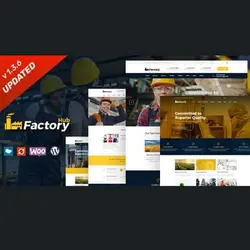 قالب صنعتی و ساختمانی فکتوری هاب | پوسته Factory HUB