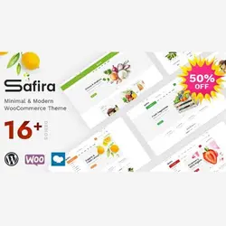 قالب فروشگاهی محصولات غذایی و ارگانیک سفیرا | پوسته Safira
