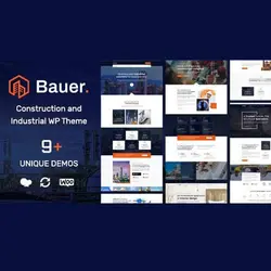 قالب صنعتی و ساختمانی بائور | پوسته وردپرس Bauer