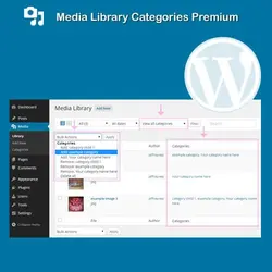 افزونه دسته بندی فایل ها در رسانه وردپرس | Media Library Categories Premium