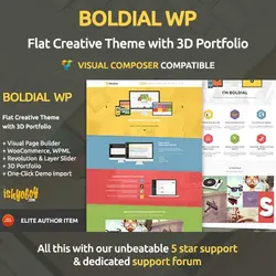 قالب شرکتی و نمونه کار | Boldial WP