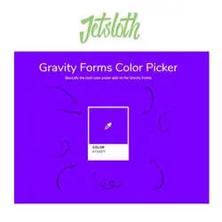 افزودنی جت اسلوت گرویتی فرم | Jetsloth – Gravity Forms Color Picker