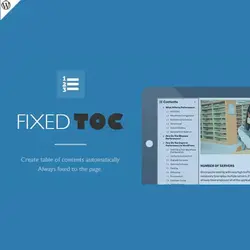 افزونه وردپرس جدول محتوا | Fixed TOC