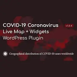 افزونه وردپرس نمایش نقشه زنده ویروس کرونا و ابزارها | COVID-19 Coronavirus