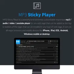 اسکریپت پخش کننده صدا | MP3 Sticky Player