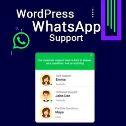افزونه وردپرس پشتیبانی با واتس اپ | WordPress WhatsApp Support