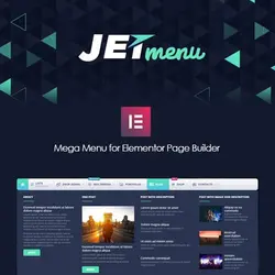 افزونه حرفه ای ساخت فهرست جت منو برای المنتور | JetMenu For Elementor