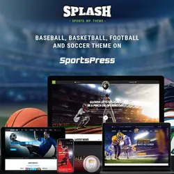 قالب ورزشی وردپرس برای بسکتبال، فوتبال و باشگاه بیسبال | Splash Sport
