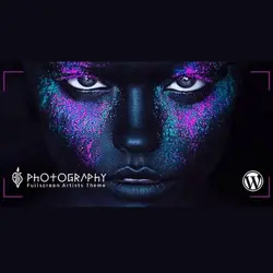 قالب فول اسکرین آرتیست برای نمونه کار و عکاسی | پوسته FullScreen Artist
