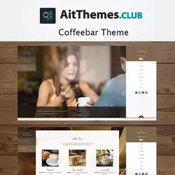 قالب کافی شاپ وردپرس AIT Coffeebar | پوسته AIT Coffeebar