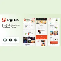 قالب وردپرس آژانس دیجیتال دیجی هاب | قالب Digihub