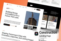 دانلود طرح گرافیکی سایت ساخت و ساز Concreto | راکت وردپرس