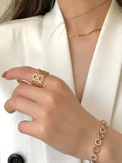 ست انگشتر و دستبند ژوپینگ کد 1050