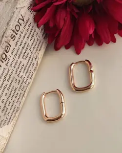 گوشواره حلقه ای مربعی کد 20009138