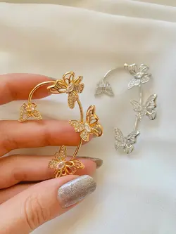 گوشواره ایرکاف پروانه کد 1096