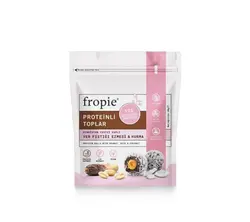 توپ های پروتئینی کره بادام زمینی و خرما با روکش نارگیل FROPIE