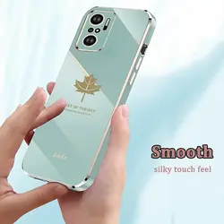 قاب الکتروپلیتینگ طرح برگ شیائومی ردمی نوت 10 پرو 4GشیائومیXiaomi Redmi Note 10 Pro 4G Electroplating Case with Leaf logo