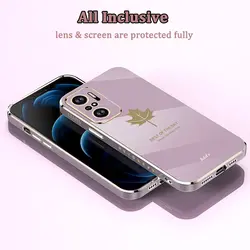 قاب الکتروپلیتینگ طرح برگ شیائومی ردمی نوت 10 پرو 4GشیائومیXiaomi Redmi Note 10 Pro 4G Electroplating Case with Leaf logo
