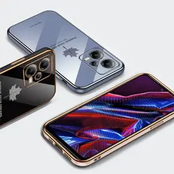 قاب الکتروپلیتینگ طرح برگ شیائومی ردمی نوت 12 پرو 5GشیائومیXiaomi Redmi Note 12 Pro 5G Electroplating Case with Leaf logo