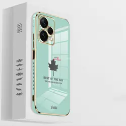 قاب الکتروپلیتینگ طرح برگ شیائومی ردمی نوت 12 پرو 5GشیائومیXiaomi Redmi Note 12 Pro 5G Electroplating Case with Leaf logo